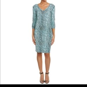BCBG Tori Aqua Animal Print dress